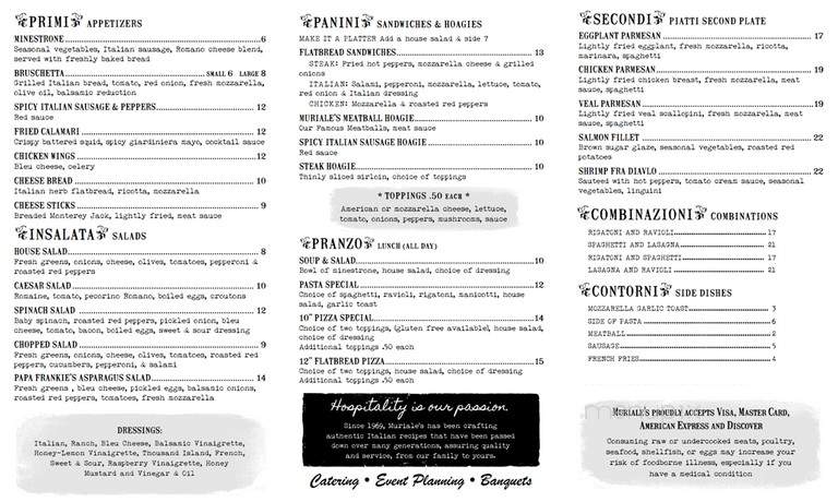 Creekside Grill - Fairmont, WV menu_pic