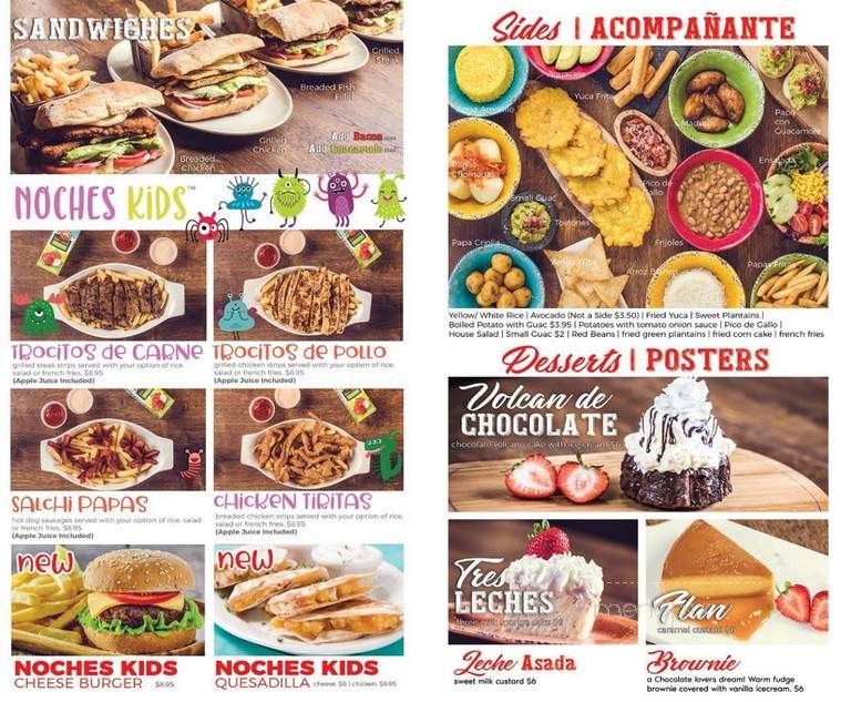 Noches Restaurant - Fairview, NJ menu_pic