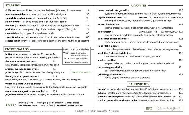East Side Grill - Fayetteville, AR menu_pic