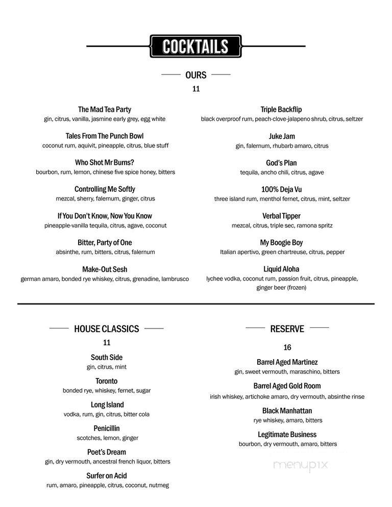 1618 Wine Lounge - Greensboro, NC menu_pic