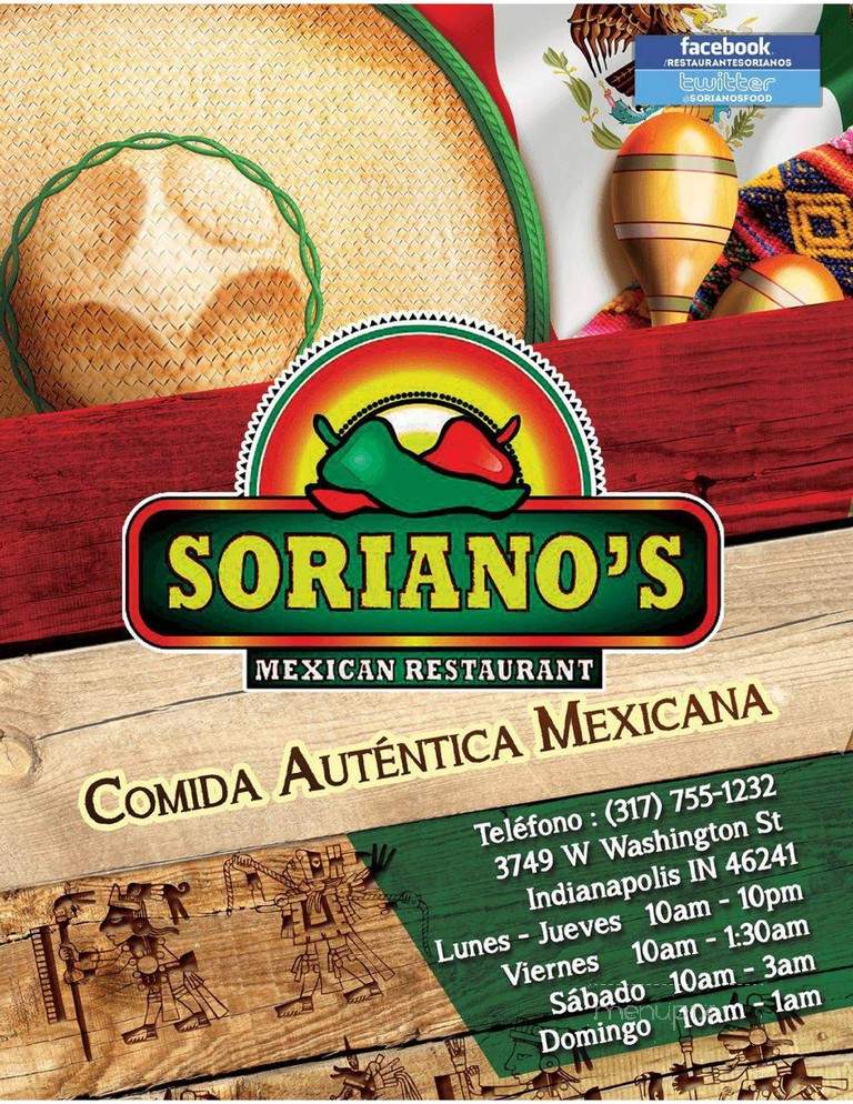 Soriano's Mexican Restaurant - Indianapolis, IN