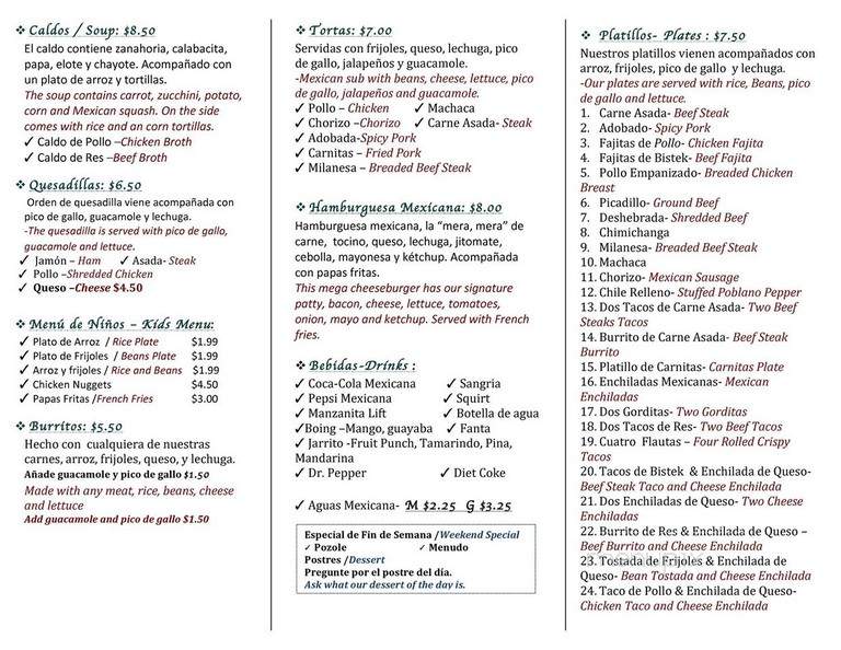 Tacos El Pastor - Irving, TX menu_pic