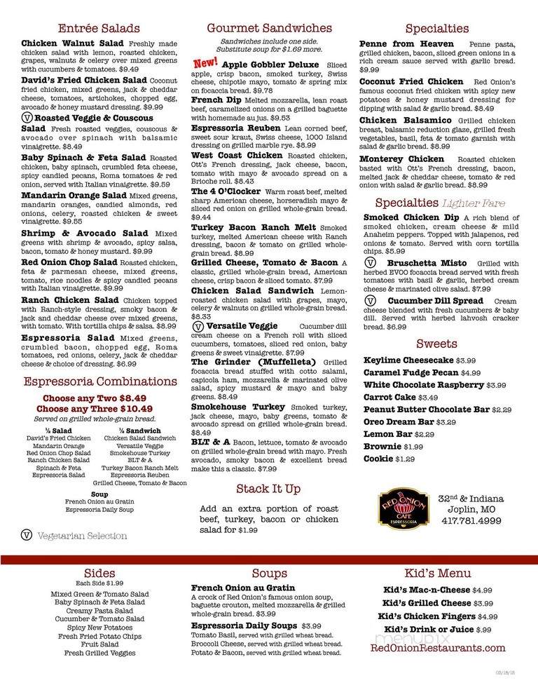 Red Onion Espressoria - Joplin, MO menu_pic