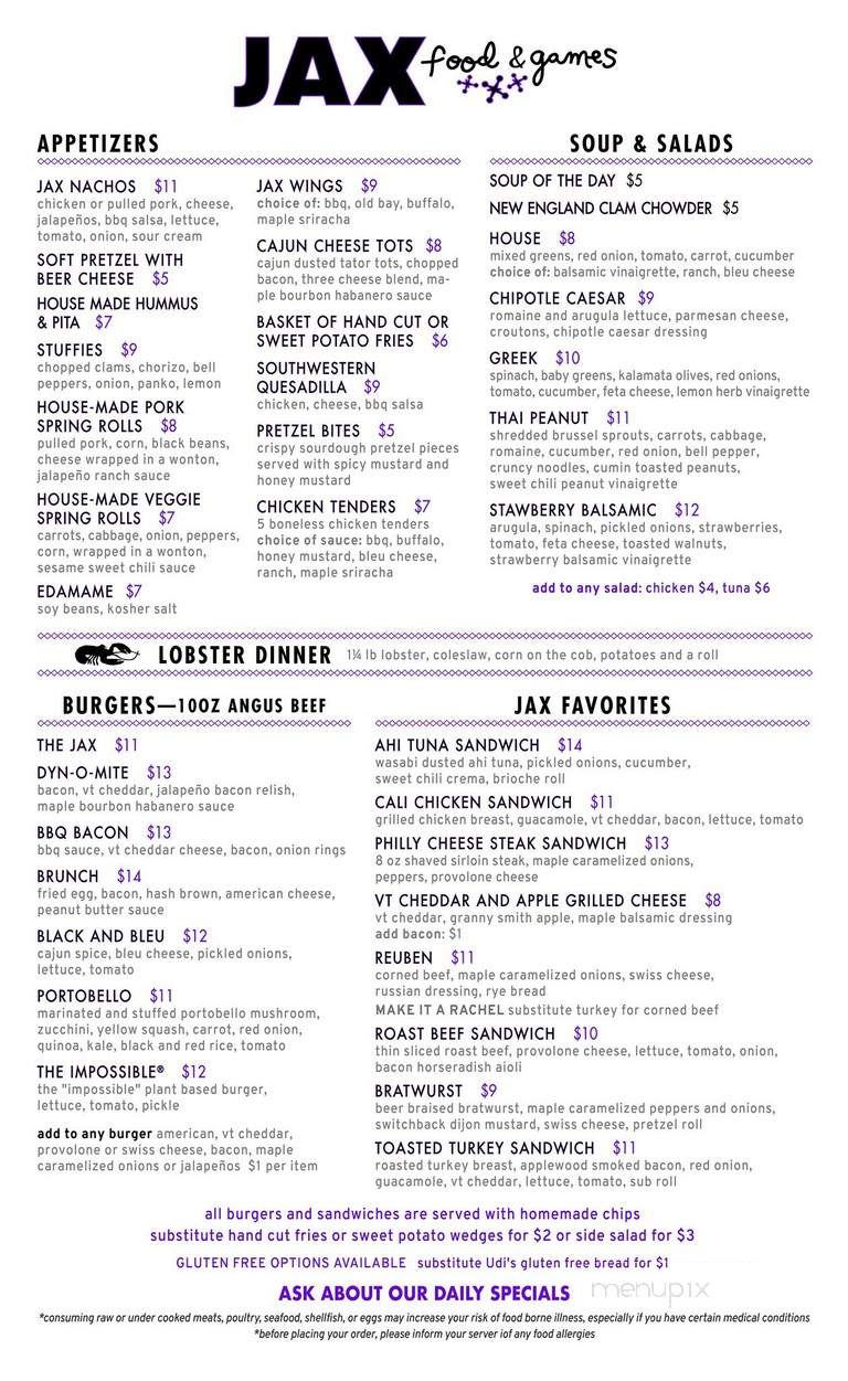 JAX Food Games - Killington, VT menu_pic