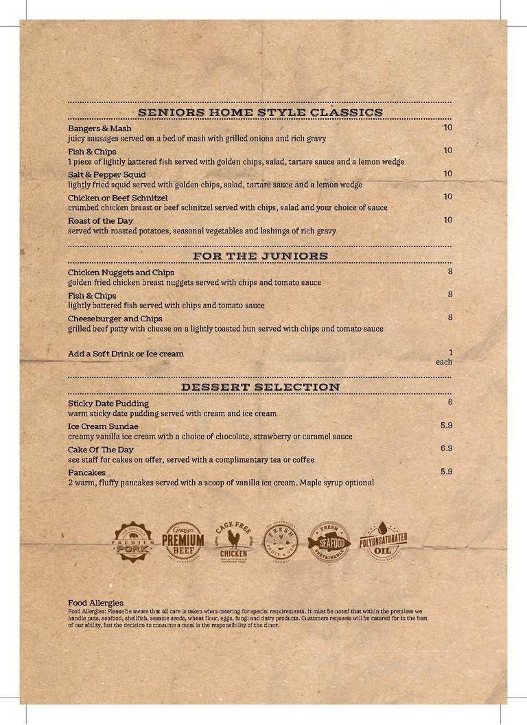 Stockade tavern - Kingston, NY menu_pic