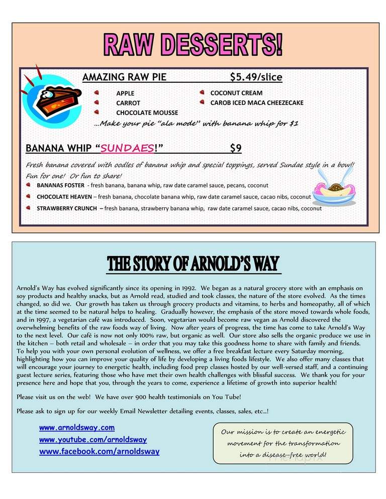 Arnold's Way - Lansdale, PA menu_pic