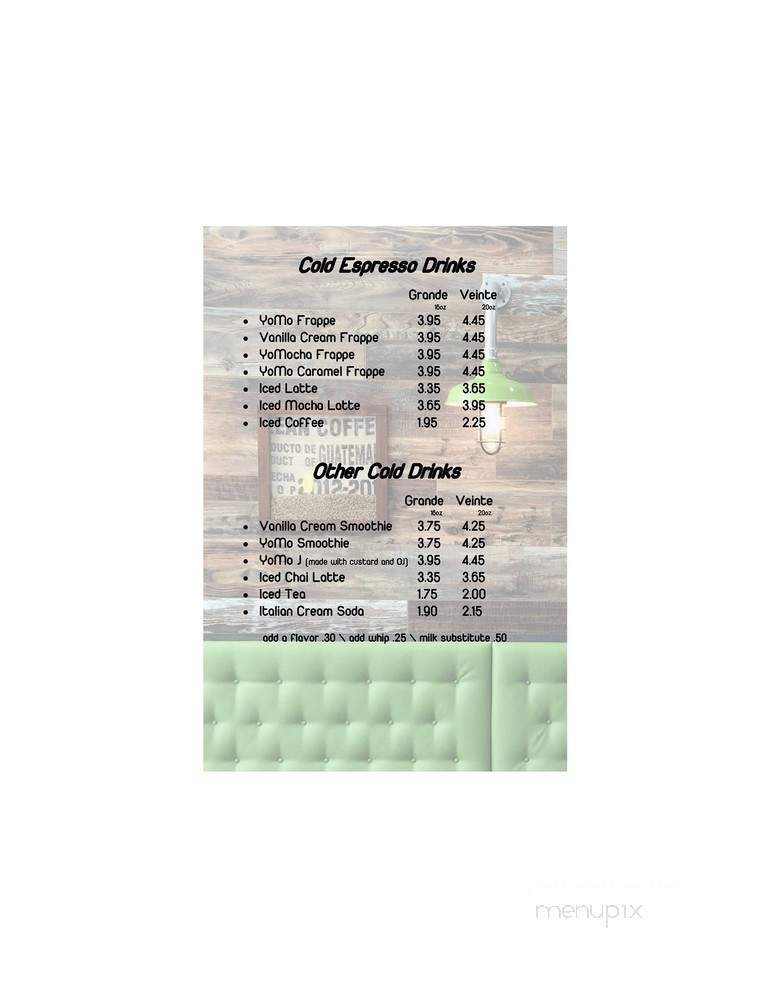 Yogurt Mountain - Little Rock, AR menu_pic
