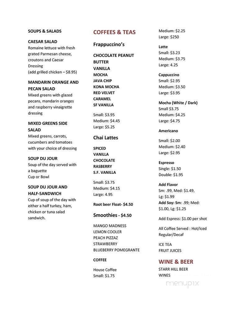 Gathering Grounds - Luray, VA menu_pic
