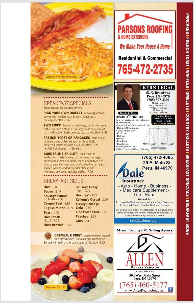 Gabriel's Pancake House - Marion, IN menu_pic