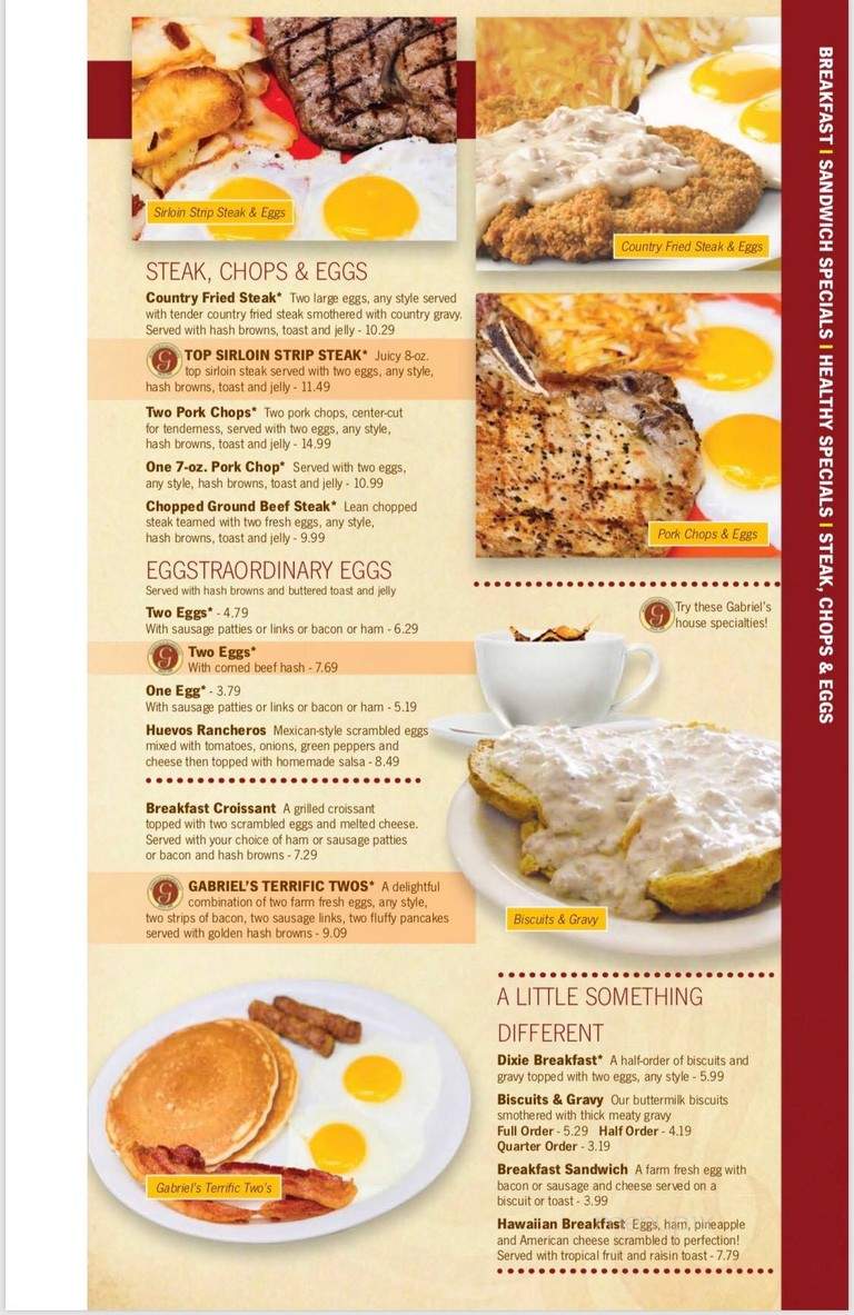 Gabriel's Pancake House - Marion, IN menu_pic