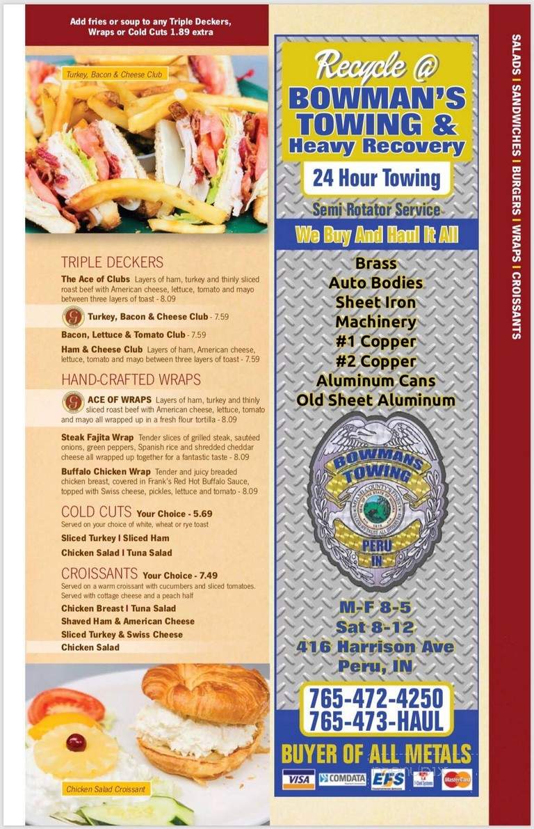 Gabriel's Pancake House - Marion, IN menu_pic