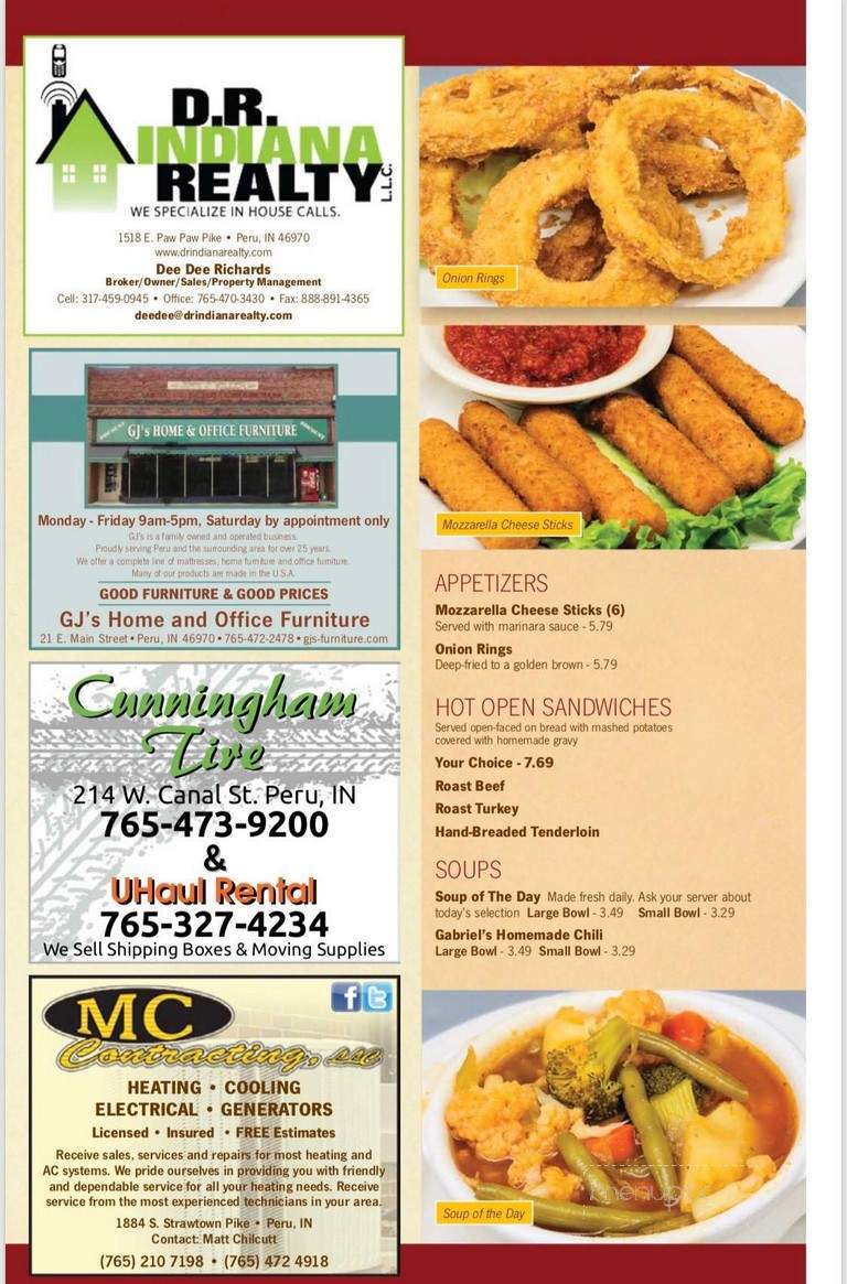 Gabriel's Pancake House - Marion, IN menu_pic
