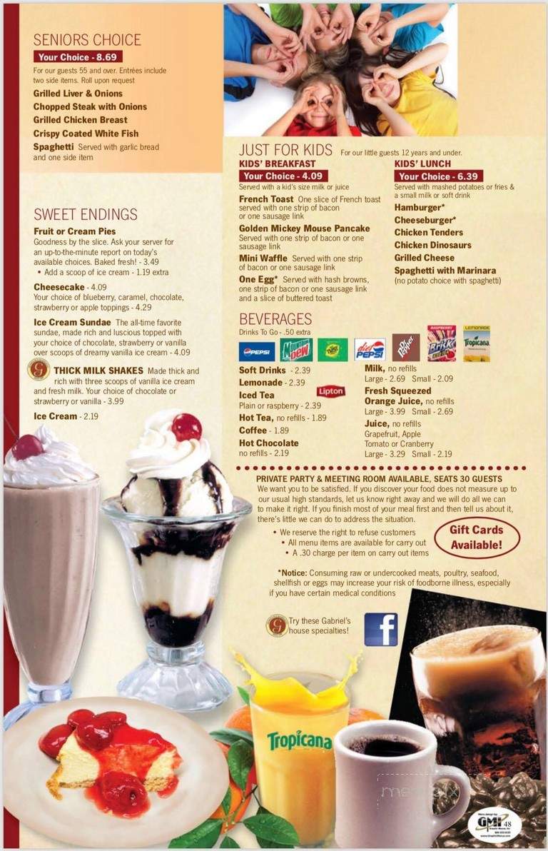 Gabriel's Pancake House - Marion, IN menu_pic