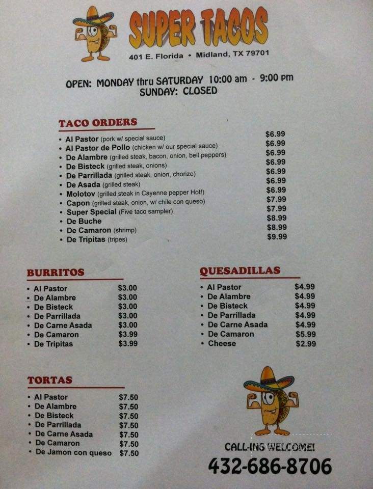 Super Tacos - Midland, TX