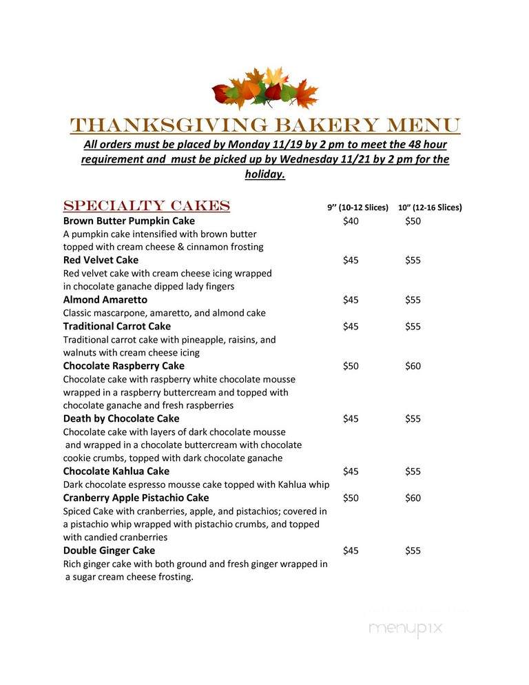 Terra Cafe - Morgantown, WV menu_pic