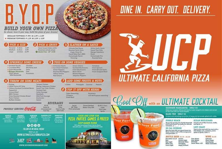 Game Zone California Pizza - Myrtle Beach, SC menu_pic