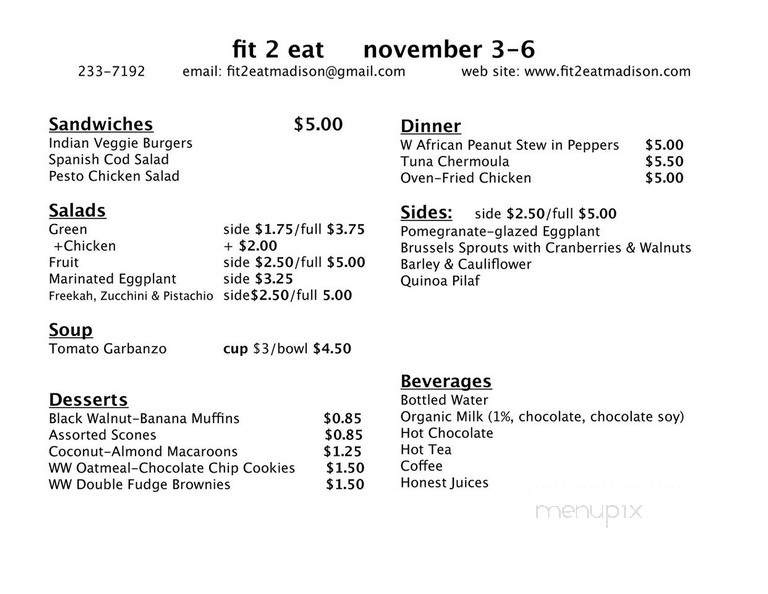 Fit 2 Eat - Madison, WI