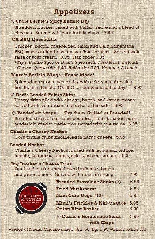 Courtney's Kitchen - Noblesville, IN menu_pic