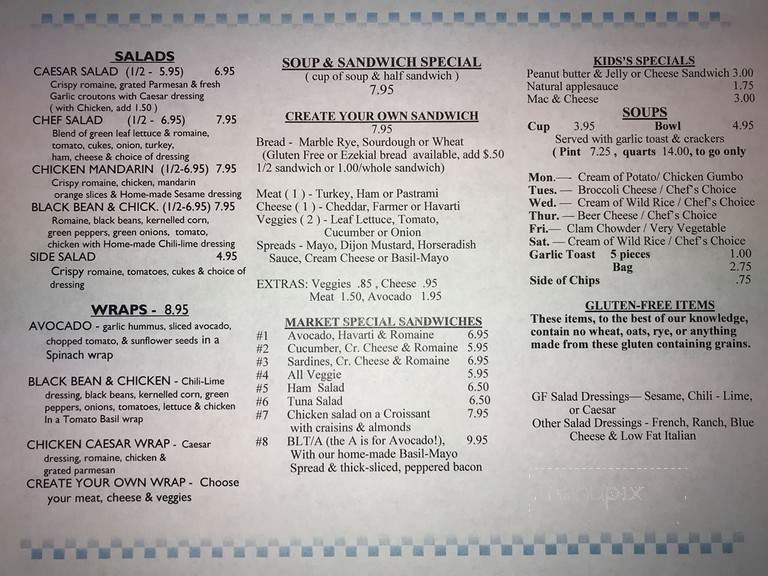 3rd Street Market - Park Rapids, MN menu_pic