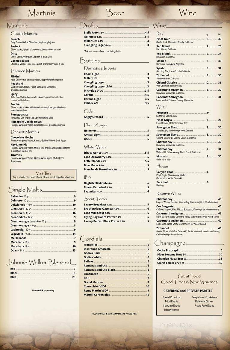 The Hitching Post - Reading, PA menu_pic