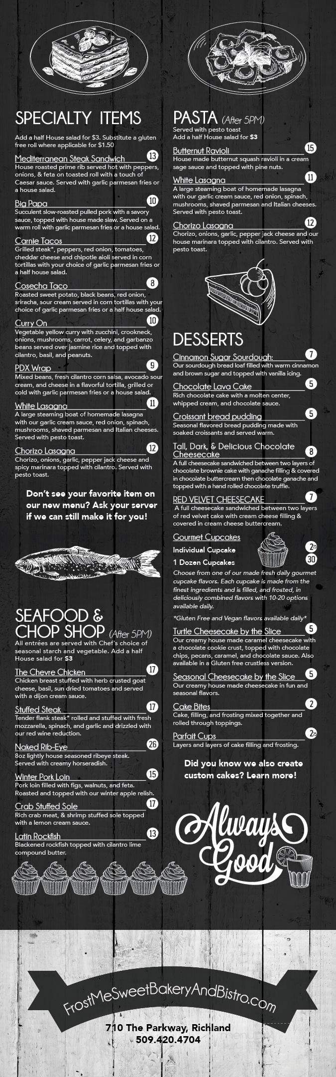 Frost Me Sweet - Richland, WA menu_pic
