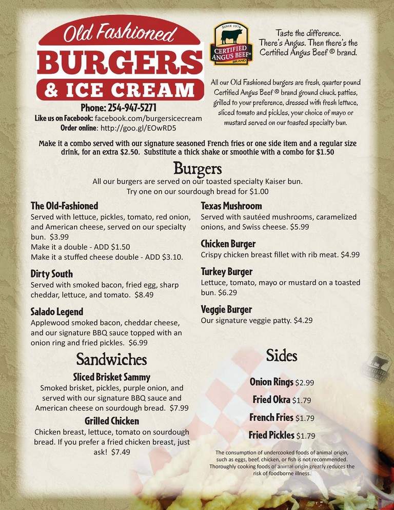 Old Fashioned Burgers and Ice-cream - Salado, TX