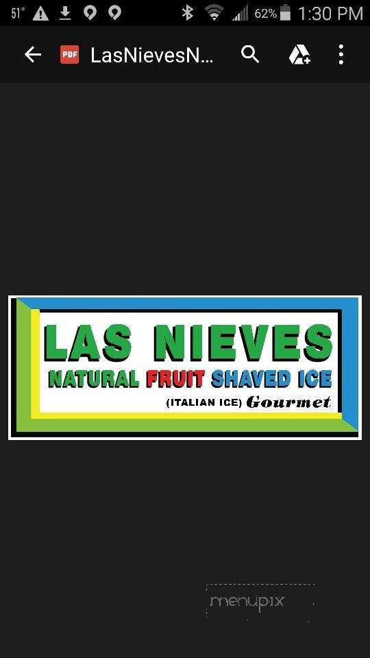 Las Nieves - San Antonio, TX menu_pic