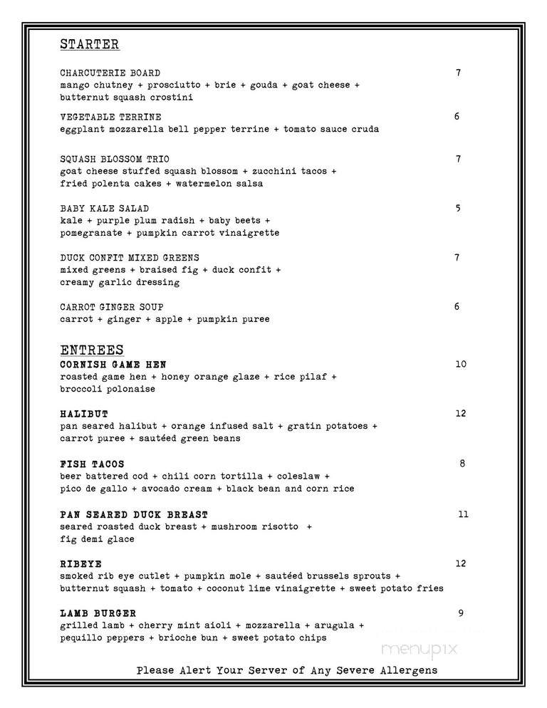 The Palette - San Diego, CA menu_pic