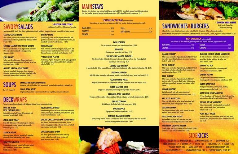 Daiquiri Deck Raw Bar - St. Armands - Sarasota, FL menu_pic