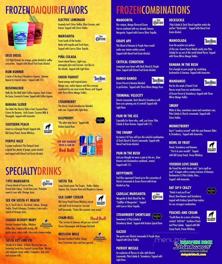 Daiquiri Deck Raw Bar - St. Armands - Sarasota, FL menu_pic