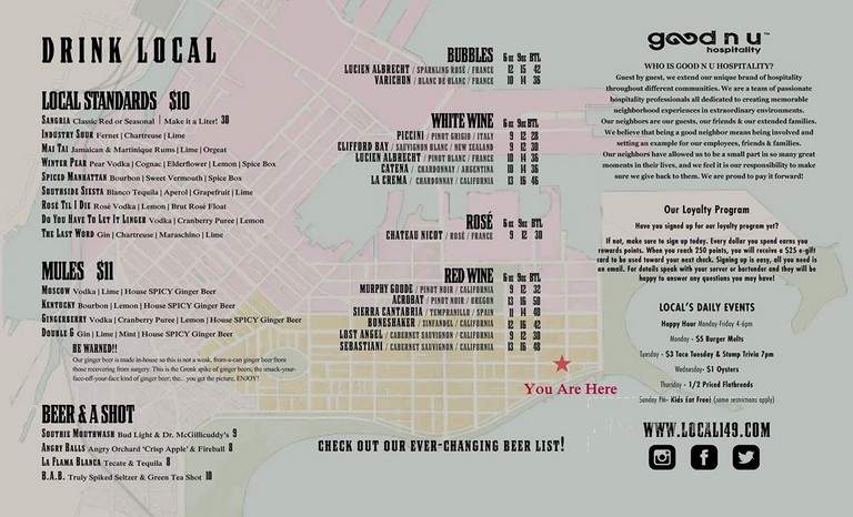 Local 149 - South Boston, MA menu_pic