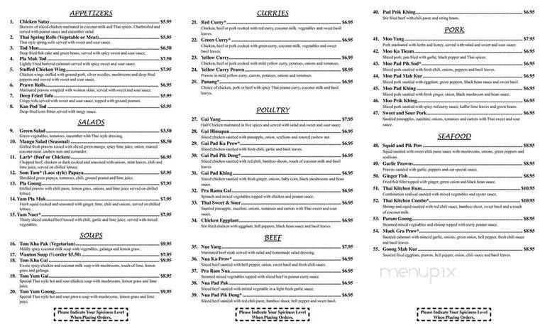 Thai Laos Kitchen Restaurant - South Sioux City, NE menu_pic