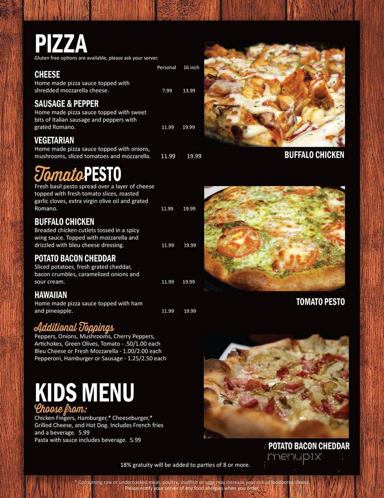 Red's Tavern - South Windsor, CT menu_pic