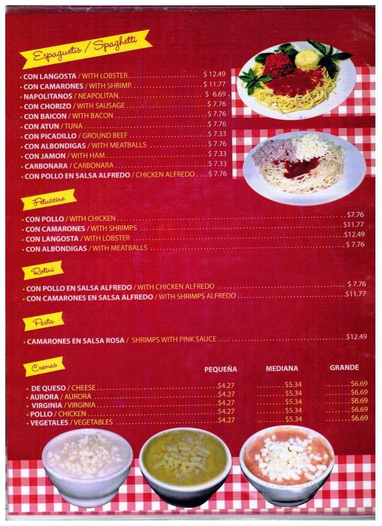 Fefa's Cafe - Tampa, FL menu_pic