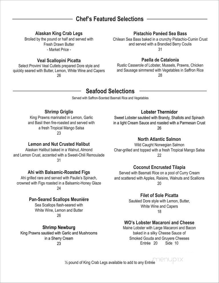 Ridge Grill - Tulsa, OK menu_pic