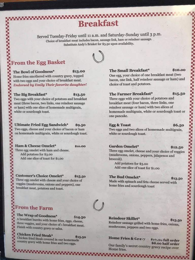 Abby's Home Cooking - Wasilla, AK menu_pic
