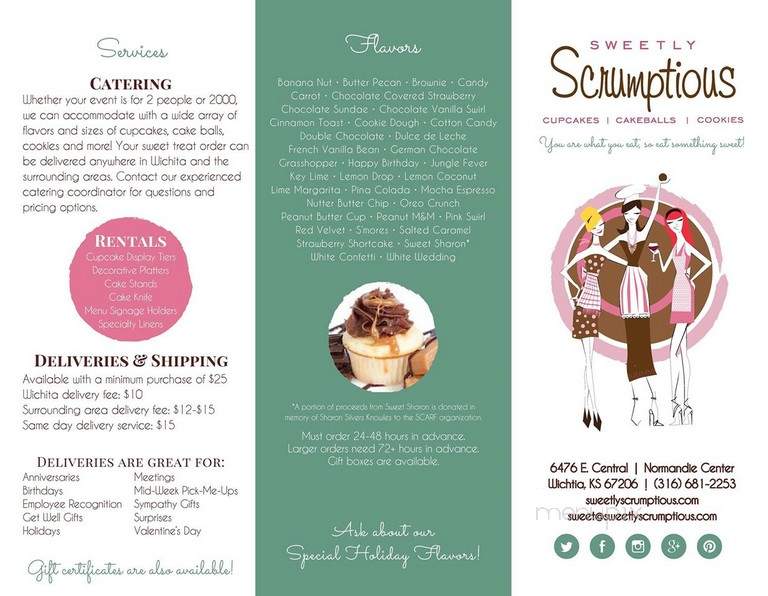 Sweetly Scrumptious - Wichita, KS menu_pic
