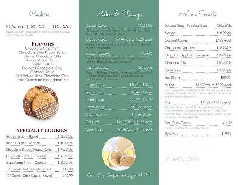 Sweetly Scrumptious - Wichita, KS menu_pic
