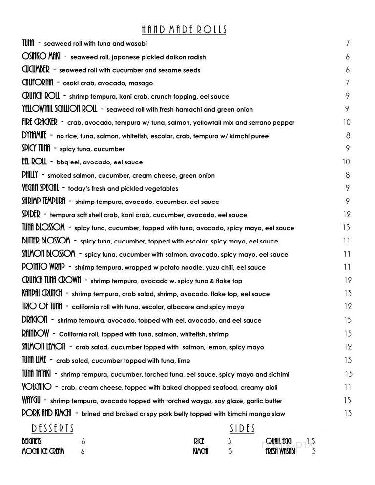 Kanpai Japanese Restaurant - Mt Pleasant, SC menu_pic
