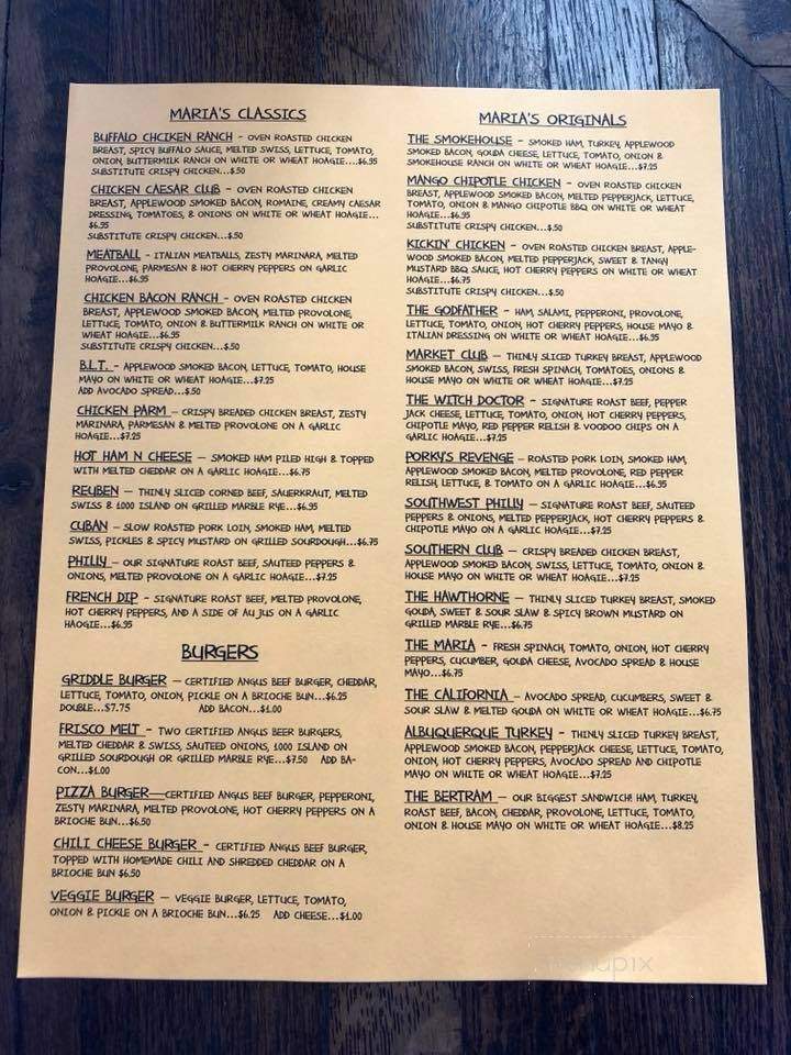 Maria's Deli - St Louis, MO menu_pic