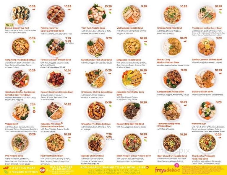 Rice Bowl Deluxe - Edmonton, AB menu_pic