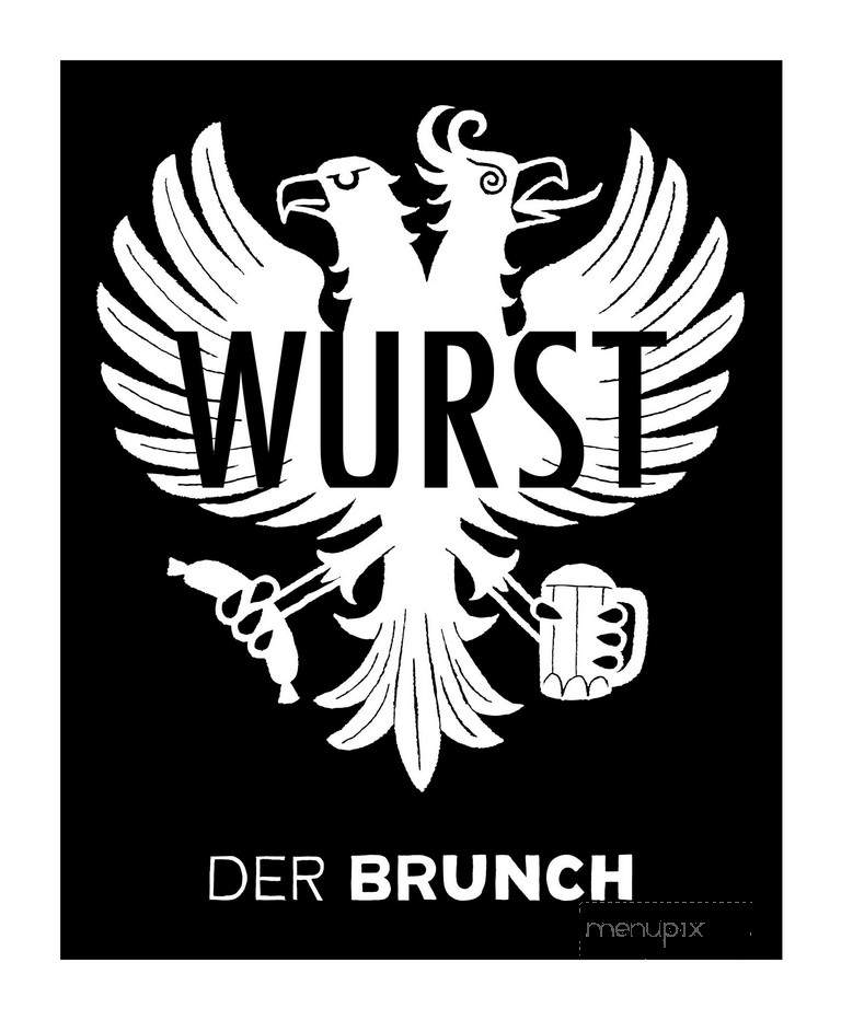 Wurst Restaurant and Beer Hall - Calgary, AB menu_pic