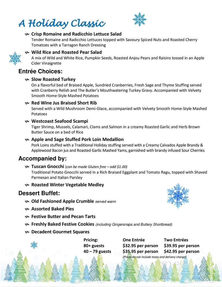 The Butler Did it - Richmond, BC menu_pic