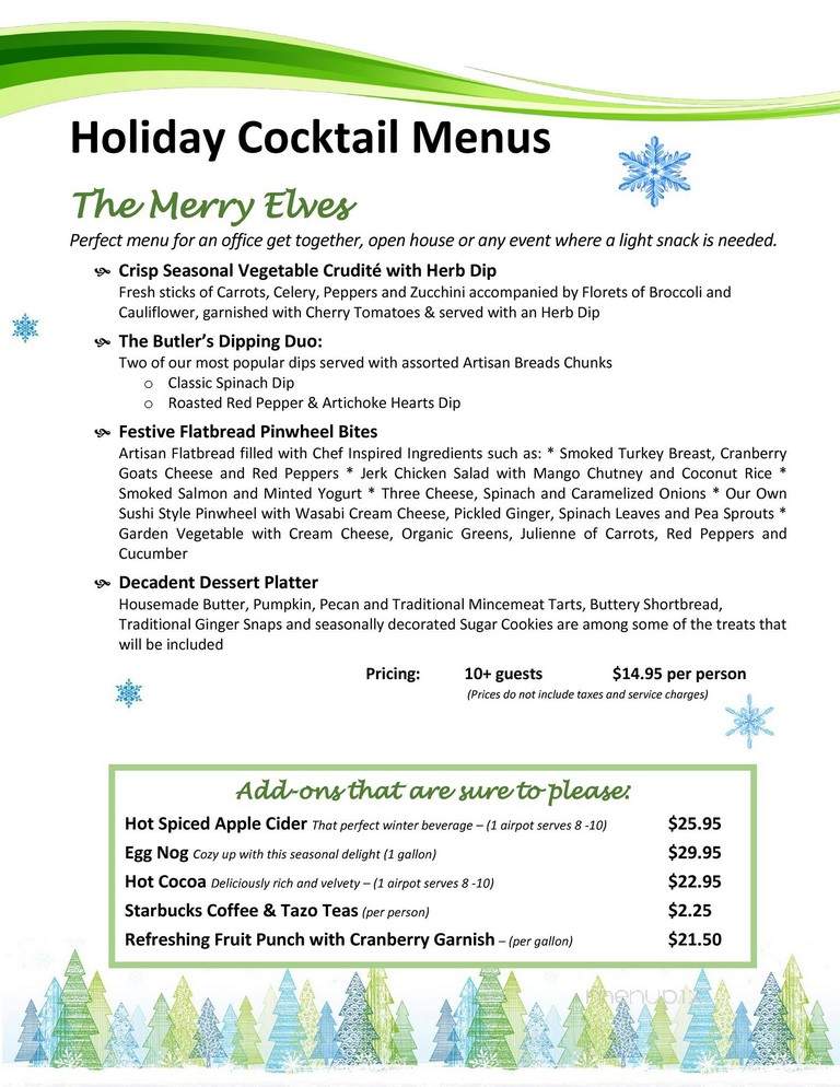 The Butler Did it - Richmond, BC menu_pic
