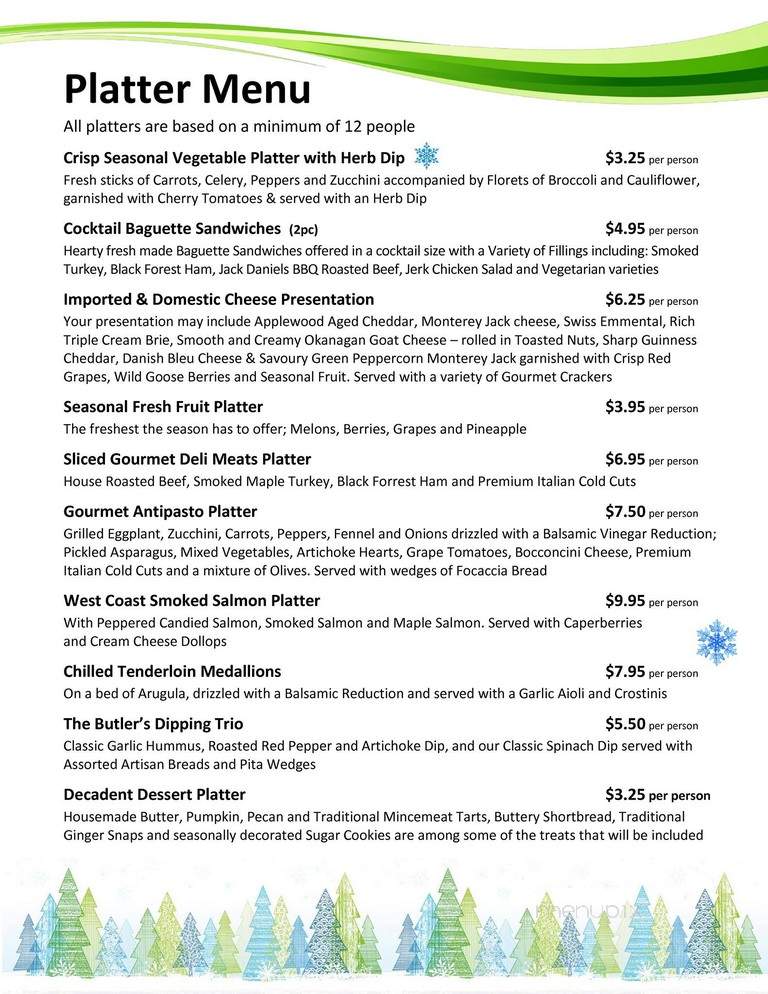 The Butler Did it - Richmond, BC menu_pic