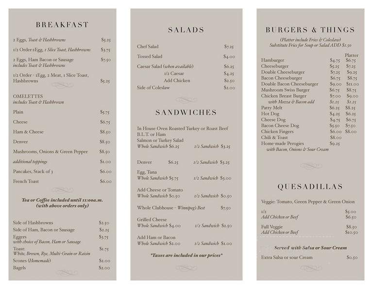 Gail's On Garry - Winnipeg, MB menu_pic