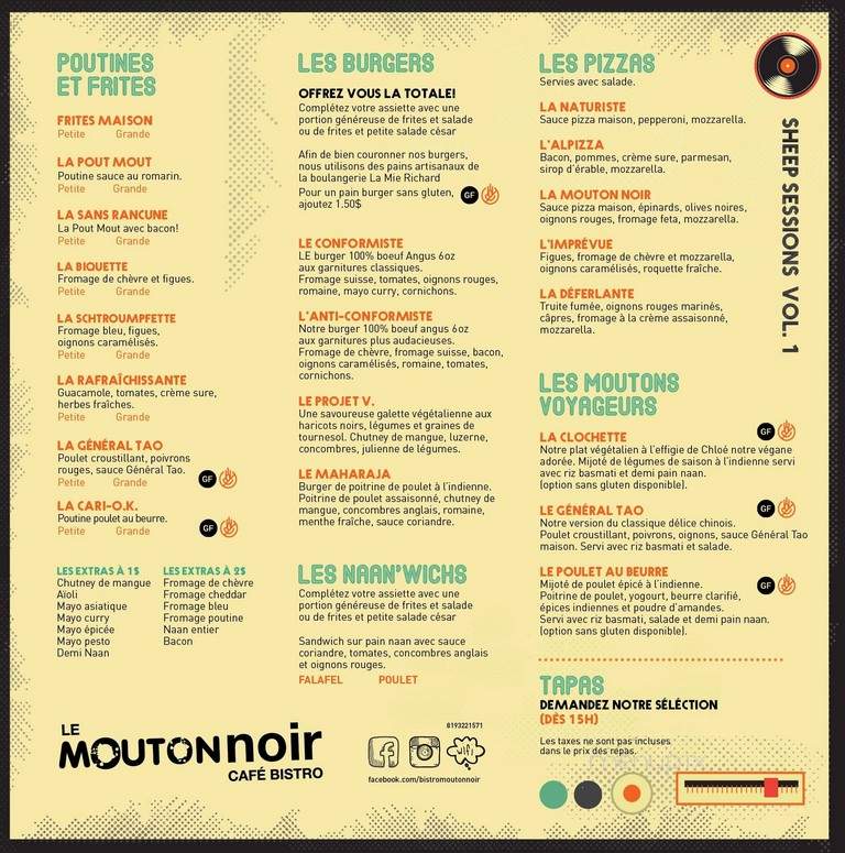 Le Petit Mouton Noir - Val-David, QC menu_pic