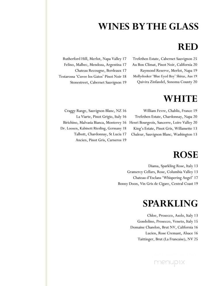 The Veranda - Honolulu, HI menu_pic