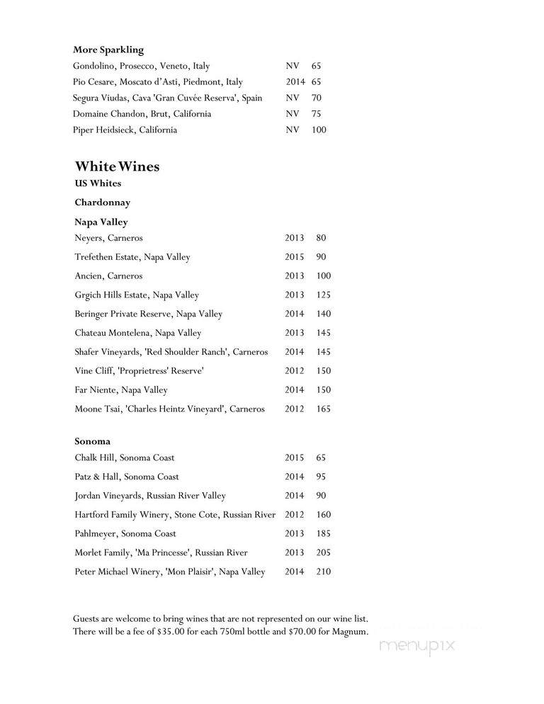 The Veranda - Honolulu, HI menu_pic