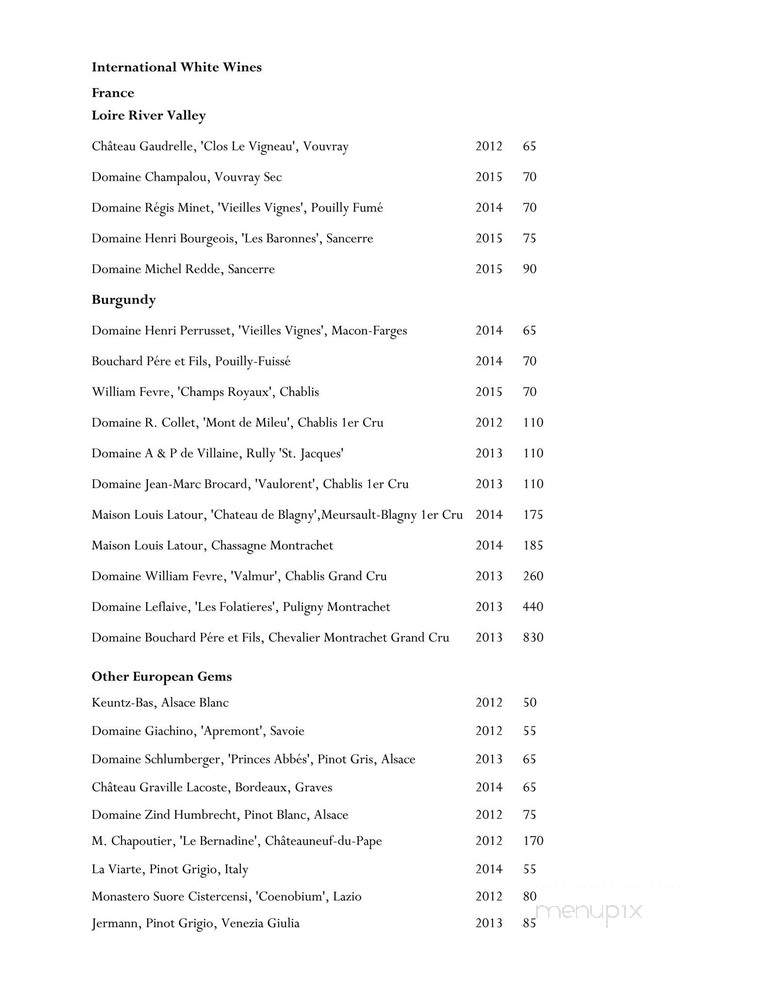 The Veranda - Honolulu, HI menu_pic